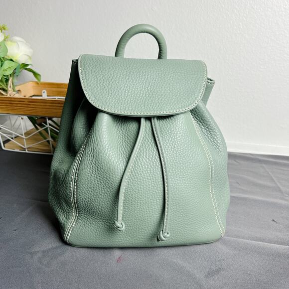 Coach Sonoma Leather Daypack Sea Blue Large Backpack 4911 - Picture 2 of 12